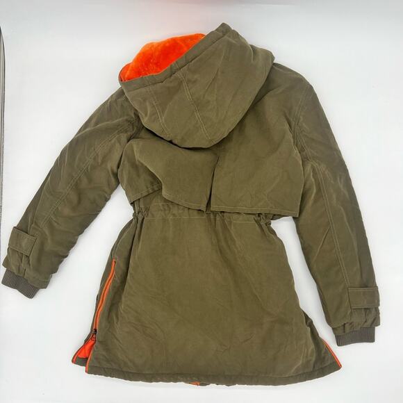 VERI GUDE Green Coat With Hood - Picture 6 of 11